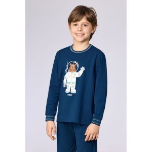 Jongenspyjama lange mouwen 881 donkerblauw