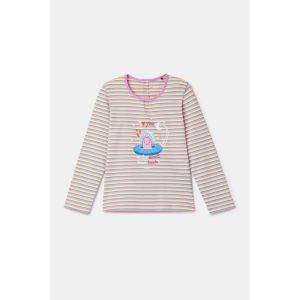 Meisjespyjama lange mouwen 906 multicolor
