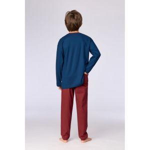 Jongenspyjama lange mouwen 881 donkerblauw