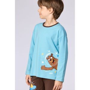 Jongenspyjama lange mouwen 824 blauw