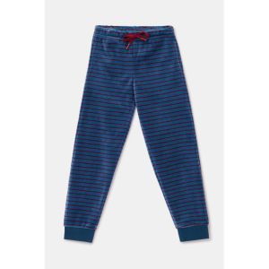Jongenspyjama in velours 881 donkerblauw