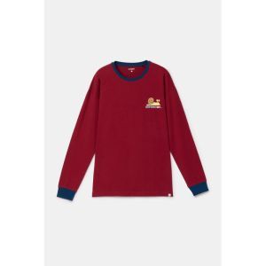 Herenpyjama lange mouwen 471 bordeaux