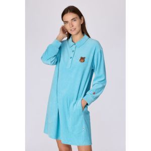 Slaapkleedje in velours 824 blauw