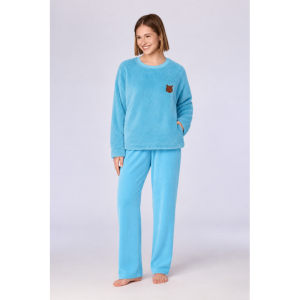 Dames homewear set 824 blauw