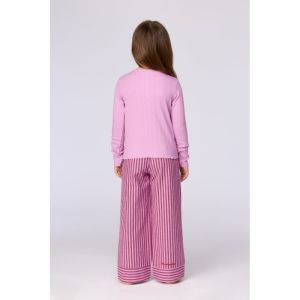 Meisjespyjama lange mouwen 436 roze