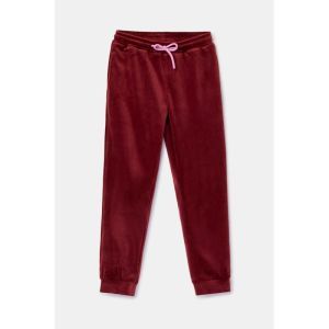 Meisjespyjama in velours 471 bordeaux