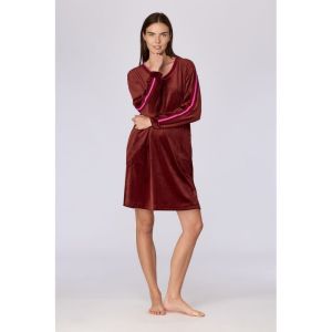 Slaapkleedje in velours 471 bordeaux
