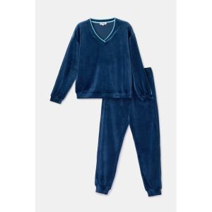 Dames homewear set 881 donkerblauw