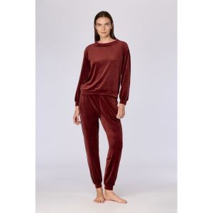 Dames homewear set 471 bordeaux