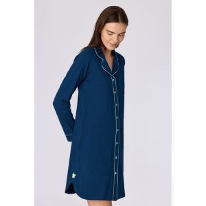 Slaapkleedje doorknoop 881 donkerblauw