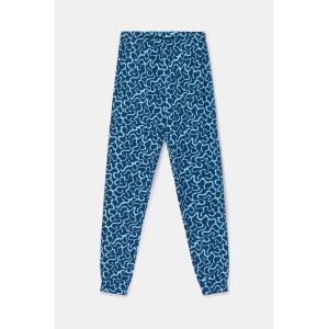 Dames pyjama lange mouwen 824 blauw