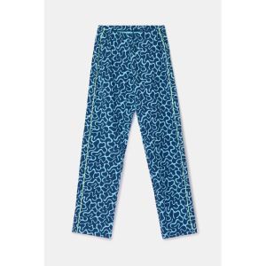 Damespyjama lange mouwen 978 blauwe golv