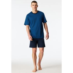 Herenpyjama met korte mouwen 800 blauw
