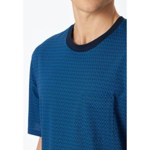 Herenpyjama met korte mouwen 800 blauw