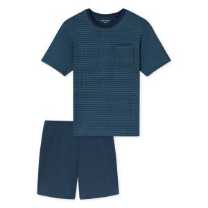 Herenpyjama met korte mouwen 860 deep blue
