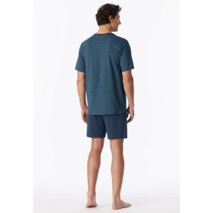 Herenpyjama met korte mouwen 860 deep blue
