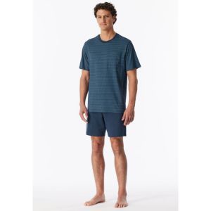 Herenpyjama met korte mouwen 860 deep blue