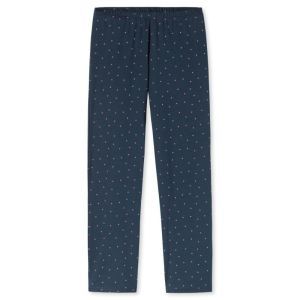 Damespyjama lange mouwen 860 deep blue