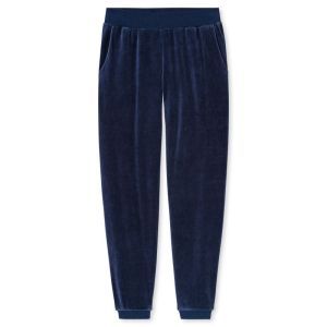 Homewear set in velours 861 deep sea bl