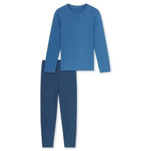 Herenpyjama lange mouwen 833 aqua