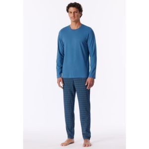 Herenpyjama lange mouwen 833 aqua