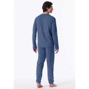Herenpyjama lange mouwen 843 faded denim