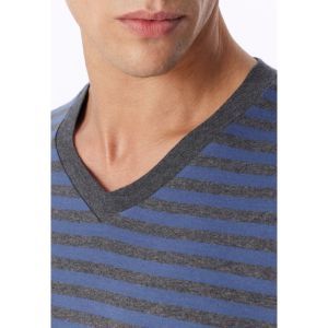 Herenpyjama lange mouwen 843 faded denim