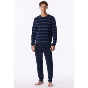 Herenpyjama in badstof 861 deep sea bl