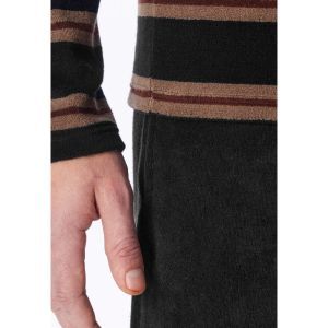 Herenpyjama in badstof 000 schwarz