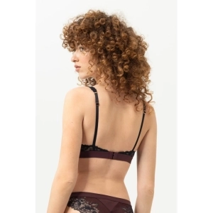 Luxurious triangle bra 1809 Hot maroon