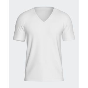 Heren onderhemd korte mouw V 001 wit